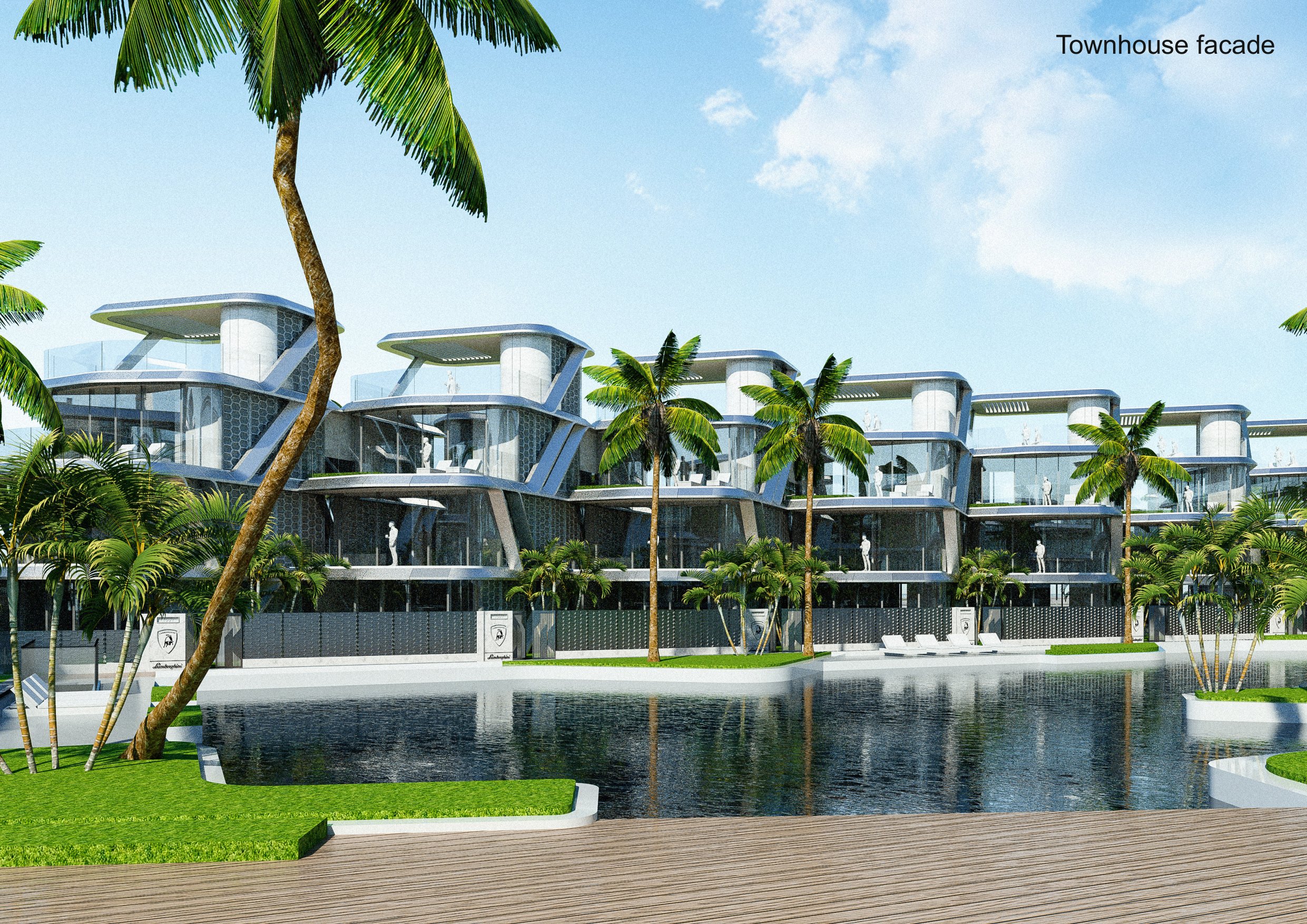 Townhouse泳池景观